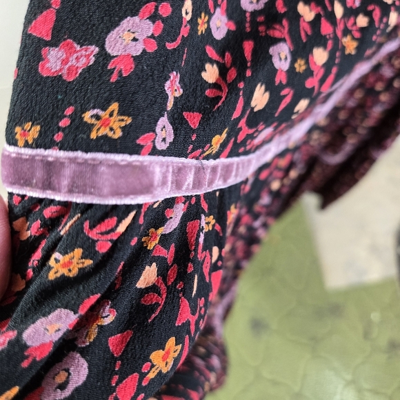 Free People Take A Little Time Floral Long Sleeve Maxi Dress - Picture 10 of 13